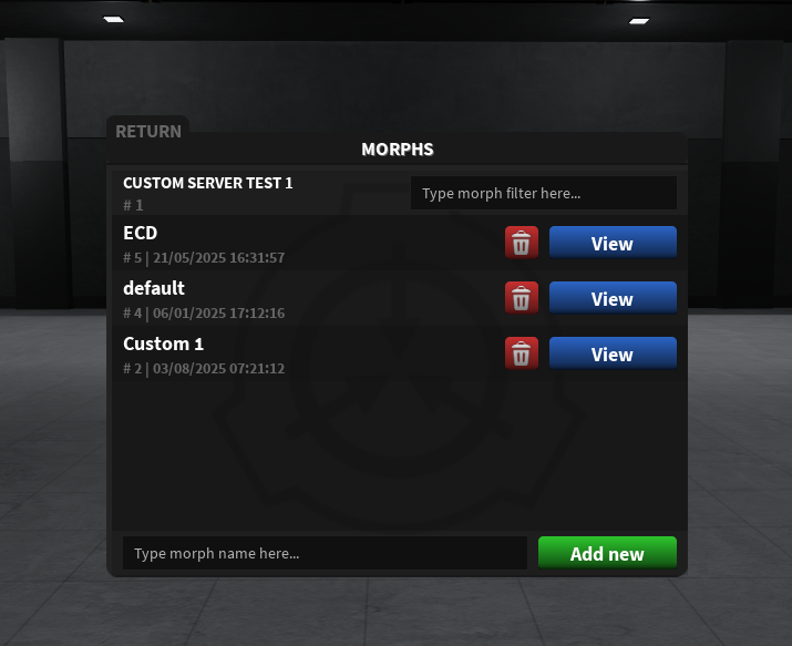Adding a new morph named ECD